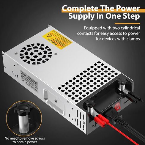 محول Cllena AC إلى DC، 110 فولت تيار متردد إلى 12 فولت تيار مستمر، محول طاقة SMPS 30 أمبير 360 وات لـ RV، راديو/ستيريو السيارة، شريط LED، CCTV، شاشة LCD، مشروع كمبيوتر، طابعة ثلاثية الأبعاد in Kuwait