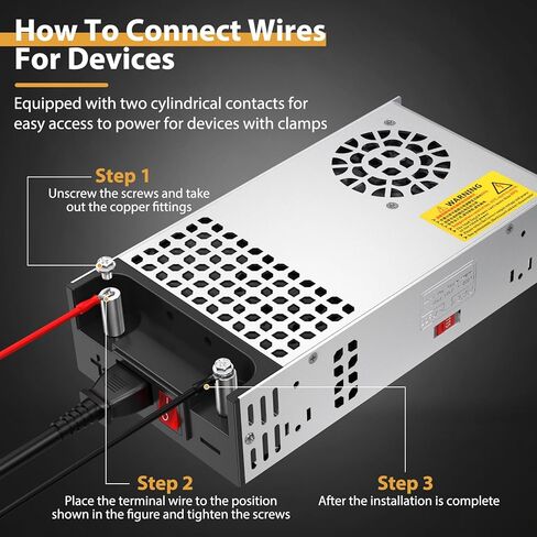 محول Cllena AC إلى DC، 110 فولت تيار متردد إلى 12 فولت تيار مستمر، محول طاقة SMPS 30 أمبير 360 وات لـ RV، راديو/ستيريو السيارة، شريط LED، CCTV، شاشة LCD، مشروع كمبيوتر، طابعة ثلاثية الأبعاد in Kuwait