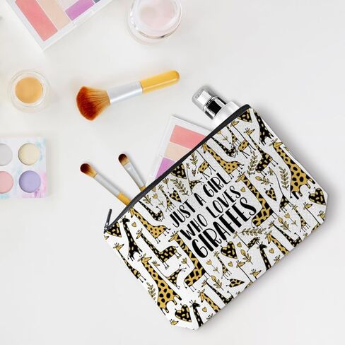 Cute Watercolor Dinosaur Makeup Bag Dinosaur Gifts Cosmetic Travel Bag Dinosaur Party Favors Decor Stuff for Dinosaur Lovers Women Girls Sister Best Friend Funny Skincare Bag for Christmas Birthday in Saudi Arabia