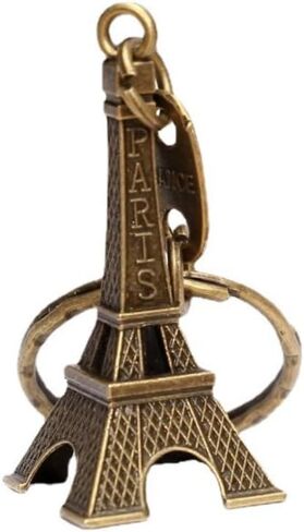 TANGMENGXI Eiffel Tower key chain favor Lovely decoration 3D souvenir Keychain, French souvenirs key rings in Saudi Arabia