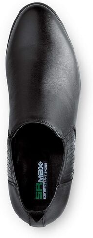 حذاء عمل SR Max Galena، نسائي، أسود، طراز Demi Boot ذو مقدمة ناعمة مقاوم للانزلاق in Kuwait