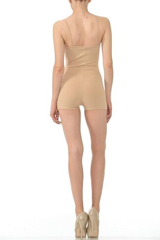 7Wins JJJ Women Catsuit Cotton Tank Spaghetti Strapped Short Yoga Bodysuit Jumpsuit in Saudi Arabia