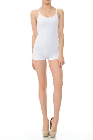 7Wins JJJ Women Catsuit Cotton Tank Spaghetti Strapped Short Yoga Bodysuit Jumpsuit in Saudi Arabia