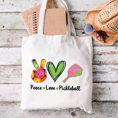 Pickleball Makeup Bag Pickleball Player Gift Pickleball Lover Gifts For Women Peace Love Pickleball Cosmetic Bag (Peace Love Pickleball) in Saudi Arabia