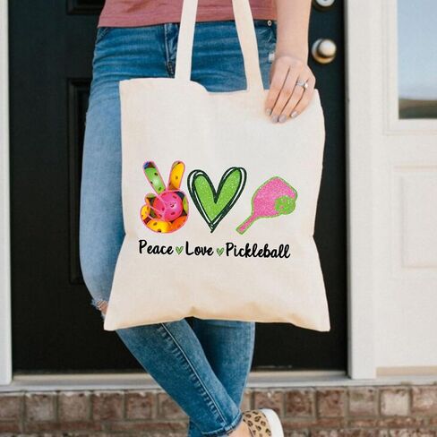 Pickleball Makeup Bag Pickleball Player Gift Pickleball Lover Gifts For Women Peace Love Pickleball Cosmetic Bag (Peace Love Pickleball) in Saudi Arabia