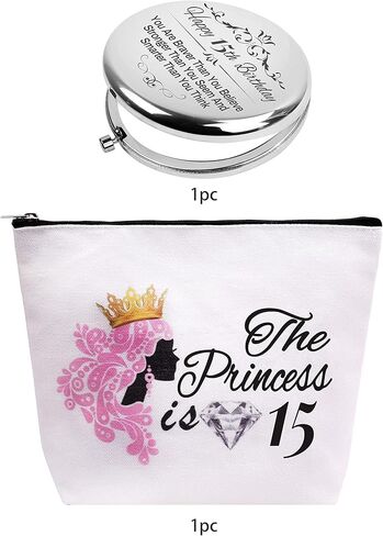 هدايا عيد الميلاد الخامس عشر للفتيات المراهقات، هدايا للبنات بعمر 15 سنة، هدايا عيد ميلاد للبنات بعمر 15 سنة، هدية للفتيات في سن 15 سنة، مراة عيد الميلاد الخامس عشر، شنطة مكياج لعيد الميلاد الخامس in Kuwait