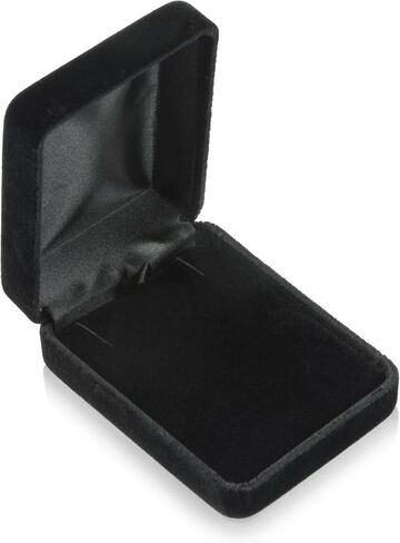 Geff House Velvet Necklace Pendant Box – Jewelry Display & Gift Box for Chains - Removable Insert & Soft Lining - Necklace Case & Organizer in Saudi Arabia