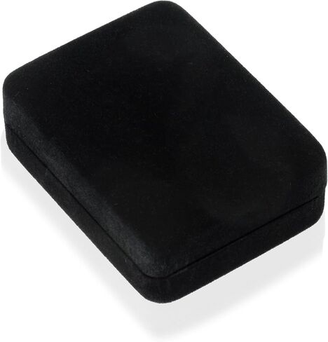 Geff House Velvet Necklace Pendant Box – Jewelry Display & Gift Box for Chains - Removable Insert & Soft Lining - Necklace Case & Organizer in Saudi Arabia
