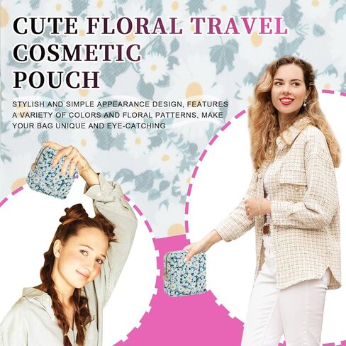 حقيبة مكياج وردية ساخنة، حقيبة مكياج صغيرة من النايلون، حقيبة مستحضرات تجميل صغيرة من بريبي، حقيبة مكياج صغيرة الحجم، حقيبة أدوات الزينة، محفظة بسحاب مقاومة للماء، حقيبة سفر للعملات المعدنية، حقيبة تخزين للمناديل الصحية للنساء والفتيات والمراهقات in Kuwait
