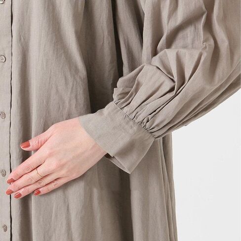 chouyatou Women's Loose Bishop Sleeve Maxi Shirt Dress Spring Summer Cotton Button Down Dress in Saudi Arabia