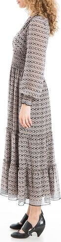 Max Studio Women's Long Sleeve V-Neck Maxi Dress in Saudi Arabia