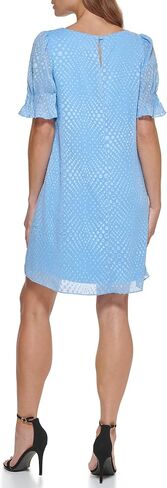 DKNY Women's Pleated Front Cinch Sleeve Flowy Dress in Saudi Arabia