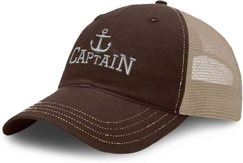 Richardson Trucker Mesh Hat Captain Boat B Embroidery Cotton Dad for Men & Women in Saudi Arabia