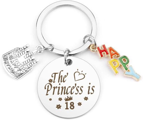 VZXMKA 18th Birthday Gifts for Girls Keychain Girls Birthday Christmas Gifts for Teenage Girls Women Sister Daughter Young Adults Best Friend Bff 18 Birthday Unique, Anniversary Valentines Day Gifts, in Kuwait