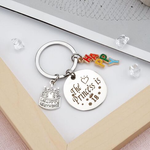 VZXMKA 18th Birthday Gifts for Girls Keychain Girls Birthday Christmas Gifts for Teenage Girls Women Sister Daughter Young Adults Best Friend Bff 18 Birthday Unique, Anniversary Valentines Day Gifts, in Kuwait