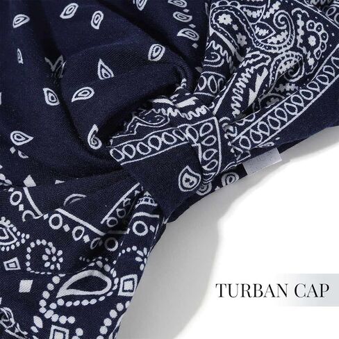 YBSHIN African Pre-Tied Bow Bowknot Headwrap Black Turban Bonnet Beanie Cap Headband Headwear for Women and Girls in Kuwait