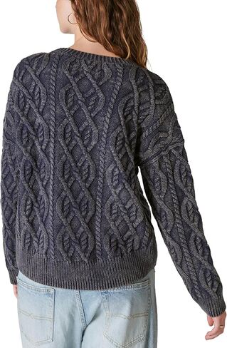 Lucky Brand Women's Cable Stitch Pullover in Saudi Arabia