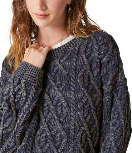 Lucky Brand Women's Cable Stitch Pullover in Saudi Arabia