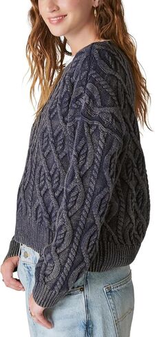 Lucky Brand Women's Cable Stitch Pullover in Saudi Arabia