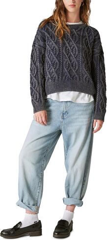 Lucky Brand Women's Cable Stitch Pullover in Saudi Arabia