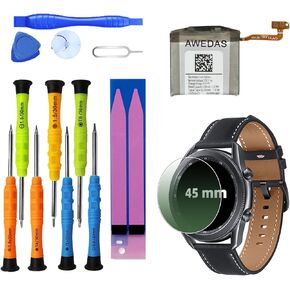 Upgrade Your Samsung Galaxy Watch3 with EB-BR840ABY Replacement Battery and R840 Watch Protector Tool Kits Included | Compatible with SM-R840, SM-R845, and SM-R845u (45mm)