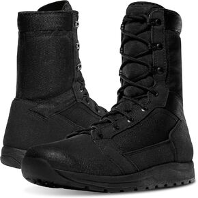 Danner Tachyon 8" Tactical Boots for Men - Ultralight Fast Drying Upper with Abrasion-Resistant Toe, Comfort Footbed, and Non Slip Traction Outsole, Black - 10 EE