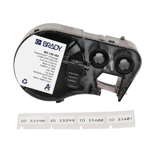 Brady Authentic (M4-130-492) FreezerBondz™ Ultra-Thin Cryogenic Polyester Labels 0.375 x 0.825 Black on White, 220 Labels. for use with The BMP41, BMP51, and M511 Label Printers