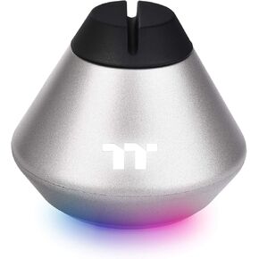 Thermaltake Argent MB1 RGB 16.8 Million RGB Color Software Enabled Mouse Bungee, Altra-Compact and Non-Slip Rubber Base. GEA-MB1-MSBSIL-01