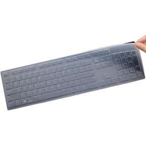 Keyboard Cover Skins Compatible with Dell KM636 Wireless Keyboard & Dell KB216 Wired Keyboard & Dell Optiplex 5250 3050 3240 5460 7450 7050 & Dell Inspiron AIO 3475/3670/3477 All-in one Desktop-OM