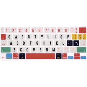 Silicone Magic Keyboard Cover Skin for iPad Pro 11 Inch Magic Keyboard(2nd Generation) 2020 Model,for iPad Pro 11 Keyboard Protector Accessories,Creative Rainbow Font