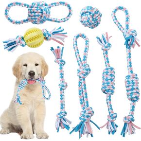 12 Pack Puppy Toys for Teething Small Dogs, Puppy Chew Toys with Cute Squeaky Dog Toys and More Rope Dog Chew Toys