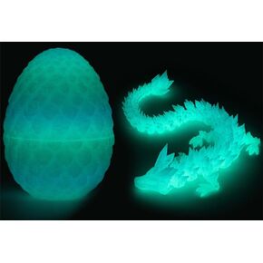 Varuotu 3D Printed Dragon Egg,Mystery Crystal Dragon Fidget Toys,Articulated Dragon,Home Desk Decor Easter Surprise Dinosaur Eggs,Adults Fidget Toys for Autism/ADHD