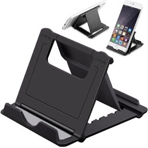 DRM 2 Pack Phone Stand Holder for Desk Portable Cell Phone Holder Multi-Angle Adjustable Compatible with iPhone, Huawei Galaxy Phones Tablet with 4-7.9 inch Display