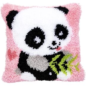 DIY Cute Santa Pillowcase Latch Hook Rug Kits Pattern Printed Crochet Needlework Crafts for Kids and Adults Merry Christmas in Kuwait