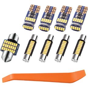 Interior LED Lights for 2022 2023 Subaru BRZ/Toyota GR86 LED Lamp Bulbs White Package for Accessories 6500K Super Bright Map, Dome, Trunk Light (7pcs Bulbs Kit)