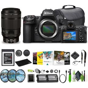 Nikon Z8 Professional Full Frame Mirrorless 8K Video & Stills Hybrid FX Camera NIKKOR Z MC 105mm f/2.8 VR S Professional Macro Lens Z+ EN-EL15C Battery + More
