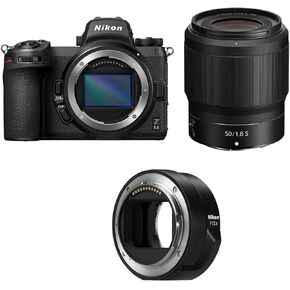 Nikon Z 6II Mirrorless Camera, Bundle NIKKOR Z 50mm f/1.8 S Lens, FTZ II Mount Adapter