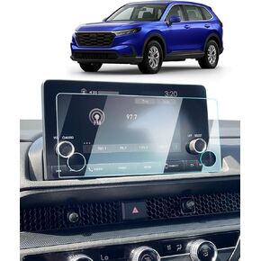 For 2025 Honda CRV Screen Protector - (2PCS) 2025 2024 2023 CRV EX-L Sport Touring/ 2025 CR-V Hybrid Accessories 9H Tempered Glass 9 Inch Touchscreen Anti-Scratch Reduce Fingerprints High Sensitivity