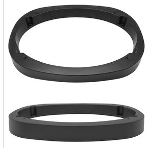 (6"X9" Automotive Universal ABS Speaker Spacer Car Stereo Speaker Gasket Adapter Ring Mounting Bracket (Black) 2PCS