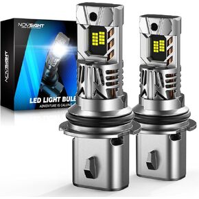 NOVSIGHT H11 LED Bulbs 20000LM, 1:1 Size H11 Fog Light Bulbs with Fan, Plug and Play, 600% Brighter 6500k Cool White H11 Halogen Replacement, IP68 Waterproof, Pack of 2