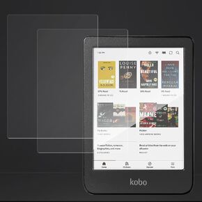 Anti-Glare Matte Screen Protector for 6'' Kobo Clara Colour/Clara BW/Clara 2E (2-Pack) Anti Fingerprint Anti Burst Nano Matte Skin PET Soft Film (Matte)