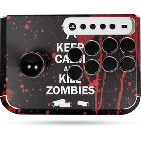 Gaming Skin Compatible with Hori Fighting Stick Mini (PS5, PS4, PC) - Kill Zombies - Premium 3M Vinyl Protective Wrap Decal Cover - Easy to Apply | Crafted in The USA by MightySkins