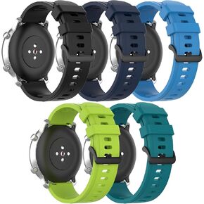 Band for Amazfit GTS 4/ GTS 4 Mini/ GTS 3/ GTS 2/ GTS 2e/ GTS 2 Mini/ GTS/ GTR Mini/ GTR 42mm/ Active, Soft Silicone Replacement Band for Amazfit Bip 3/ Bip 3 Pro/ Bip U Pro/ Bip S lite/ Bip/ Bip Lite/ Bip S/ Bip U