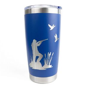 Duck Hunting 20oz Coffee Mug (Matte Black), Duck Hunting Accessories, Stainless Steel Insulated Travel Mug, Travel Coffee Tumbler