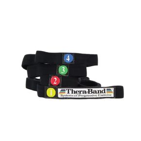 THERABAND Stretch Strap with Loops to Increase Flexibility, Dynamic Stretching Tool for Athletes Including Dancers, Cheerleaders, Gymnasts, Runners, Pilates and Yoga Elastic Stretch Out Band
