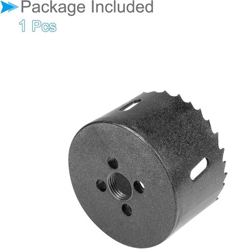 Bi-Metal Hole Saw, 71mm 2-13/16 Inch Dia Hole Saw, High Speed Steel Cutter - (Applications: for Wood Brass Zinc), 1-Pieces in Saudi Arabia