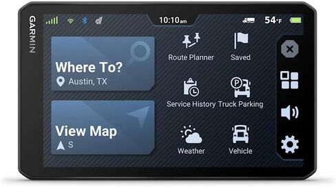 Garmin Dezl OTR720 GPS Truck Navigator شاشة لمس 7 بوصة، ملاحة GPS تجارية لسائقي نصف الشاحنات، حزمة مع بطاقة ذاكرة SD سعة 32 جيجابايت + سماعة dēzl 110 سماعة رأس ممتازة للنقل بالشاحنات + المزيد in Saudi Arabia