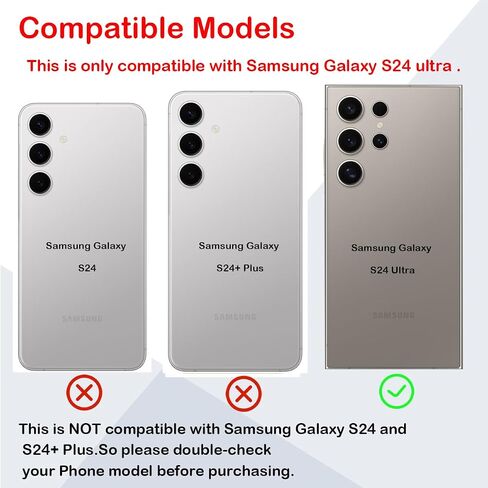 بديل الزجاج الخلفي لهاتف Samsung Galaxy S24 Ultra مع مجموعة أدوات الإصلاح الاحترافية (رمادي تيتانيوم) in Saudi Arabia
