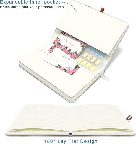 Huamxe Small Notebook, Mini Pocket Notebooks Journal A6 5.7" x 3.9", Leather Hardcover with Pen Holder, 160 Thick Papers, Cute Lined Notebook Small Notepad for Women Writing Work Travel,Pink Marble in Saudi Arabia