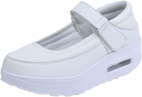 CrazySavage Womens Walking Shoe-Sock Sneakers Slip on Nursing Orthotic Heel Pain Relief Wedge Mesh Platform Air Cushion Buffer Nurse Shoe in Saudi Arabia